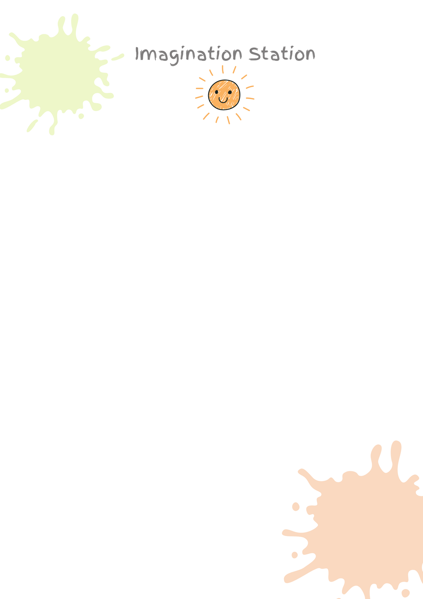 Creative journaling space for kids to draw freely and explore their imagination