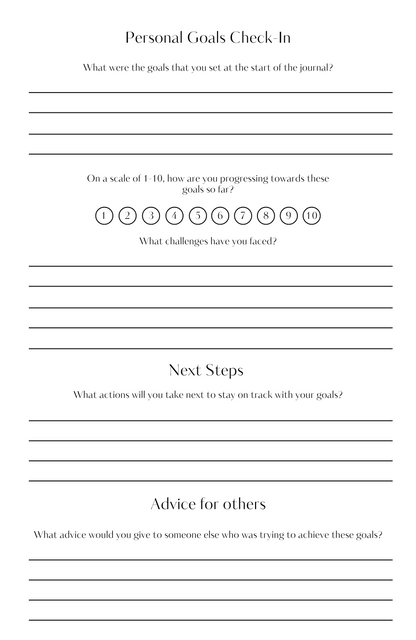 Photo of the goals check in