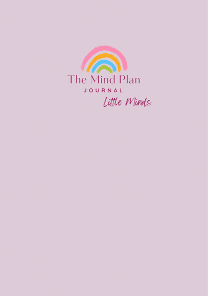 Pink cover of The Mind Plan Journal  Little Minds photographed flat against a neutral background