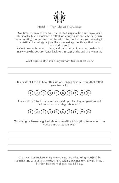 Challenge to get to know yourself better